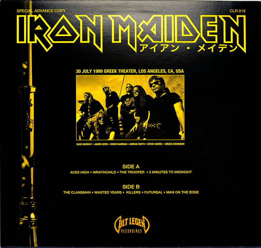 Album Back Cover Photo IRON MAIDEN - Return Of The Beast Vol. 1 (Green Vinyl) Vinyl Record Gallery https://vinyl-records.nl//